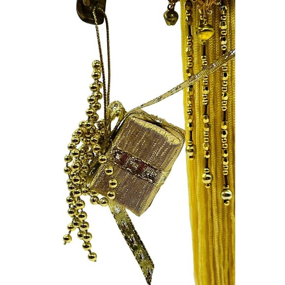 Christmas Elf Fairy Tale Ornament Decoration Gold Fringe Gift 12 inch - Picture 6 of 8